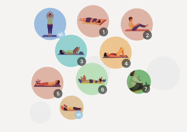 Today's session: a cloud of real movement chips chosen for your day
